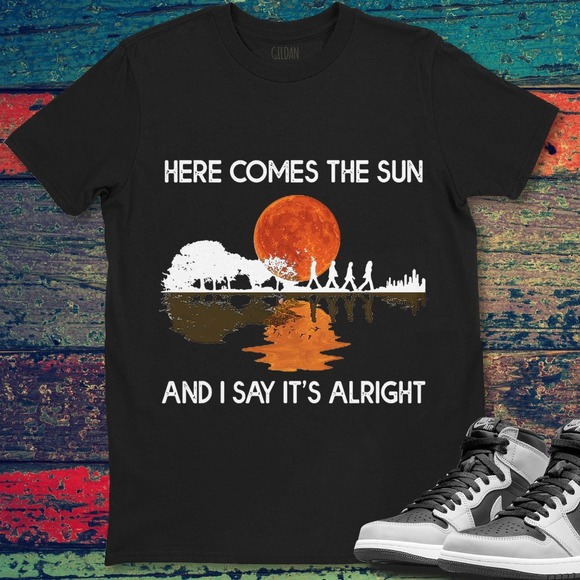 The Beatles Band Here Comes The Sun And I Say It's Alright Rock Unisex Gift - Picture 1 of 2